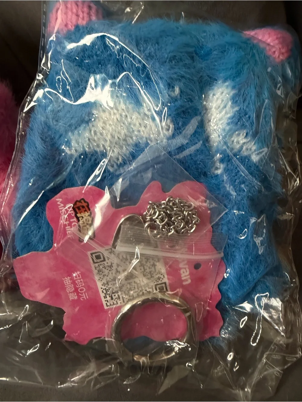 Plush Pink Baby Doll Toy with Fuzzy Outfit